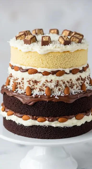 15 Wedding Cakes: Ideas & Recipes 2025 16 2-Tier Almond Joy