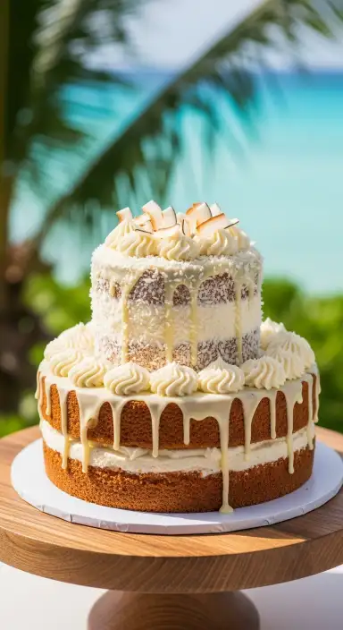 15 Wedding Cakes: Ideas & Recipes 2025 10 2-Tier Coconut Paradise