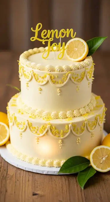 15 Wedding Cakes: Ideas & Recipes 2025 3 2-Tier Lemon Zest Joy