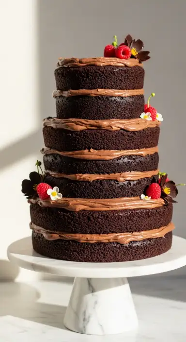 15 Wedding Cakes: Ideas & Recipes 2025 14 3-Tier Mocha Marvel
