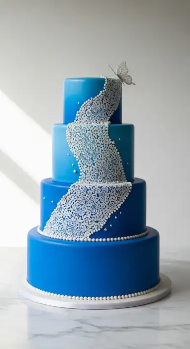 15 Wedding Cakes: Ideas & Recipes 2025 4 3-Tier Royal Blue Cake