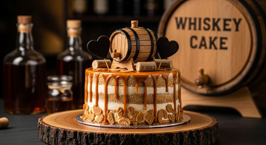 25 Unique Birthday Cakes for Men 2 Caramel Whiskey Delight