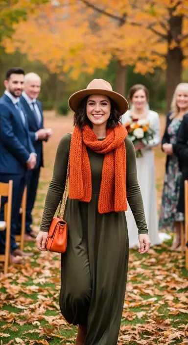 35 Stunning Olive Green Dress Outfits for Weddings 20 Incorporating Seasonal Themes