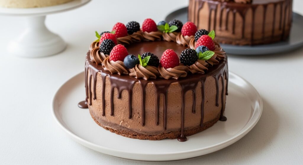 25 Unique Birthday Cakes for Men 14 Luxury Dark Chocolate Ganache Cake