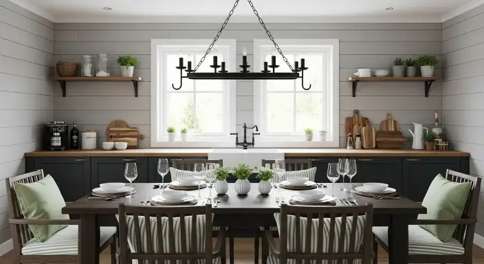 35 Beautiful Farmhouse Kitchen Table Setting Ideas 13 Mix and Match Chair Styles