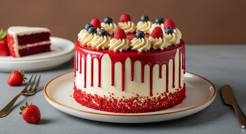 25 Unique Birthday Cakes for Men 8 Red Velvet with Creamy Frosting