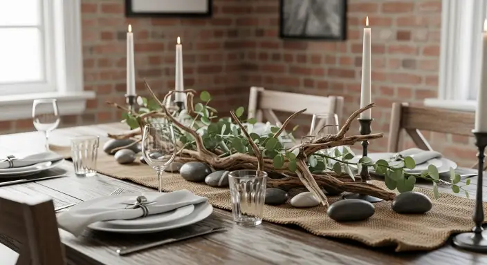 35 Beautiful Farmhouse Kitchen Table Setting Ideas 3 Rustic Charm with Natural Elements