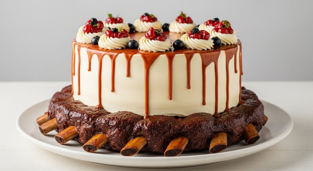 25 Unique Birthday Cakes for Men 23 Smoky BBQ Rib Cake