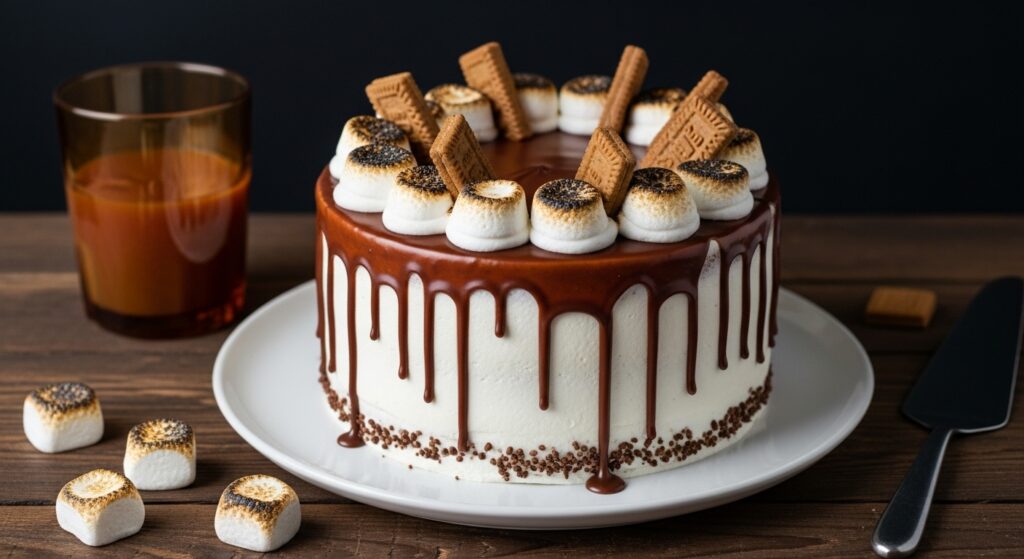 25 Unique Birthday Cakes for Men 7 S’mores Campfire Cake