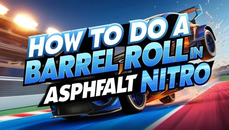 How to do a barrel roll in asphalt nitro