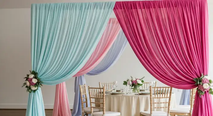 35 Stunning Garden Party Decorations to Inspire Your Celebration 5 Elegant Draped Fabrics