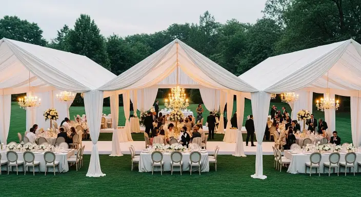 35 Stunning Garden Party Decorations to Inspire Your Celebration 29 Elegant Tented Areas