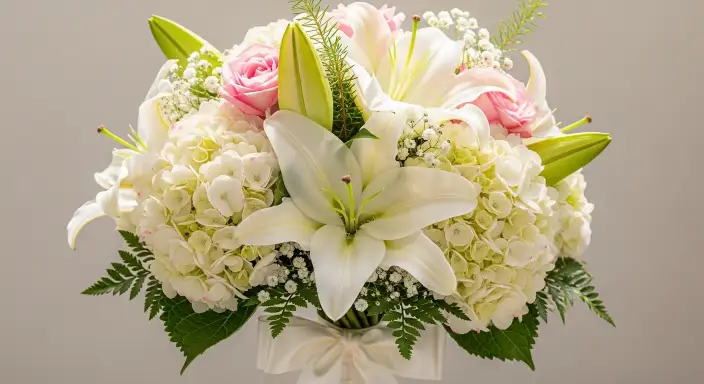 25 Stunning Hydrangea Bouquets for Every Occasion 9 Hydrangea and Lily Wedding Bouquet