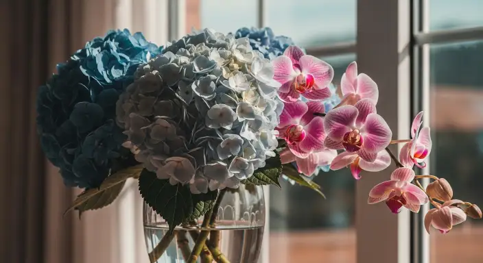 25 Stunning Hydrangea Bouquets for Every Occasion 12 Hydrangea and Orchid Elegance