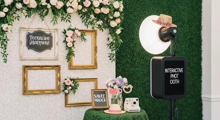 35 Stunning Garden Party Decorations to Inspire Your Celebration 15 Interactive Photo Booth