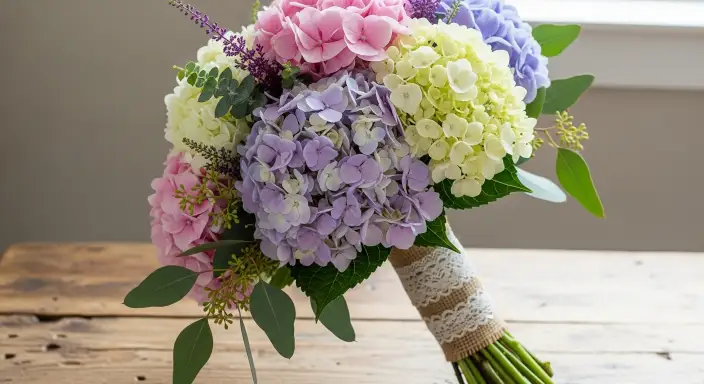 25 Stunning Hydrangea Bouquets for Every Occasion 16 Rustic Hydrangea Bridal Bouquet
