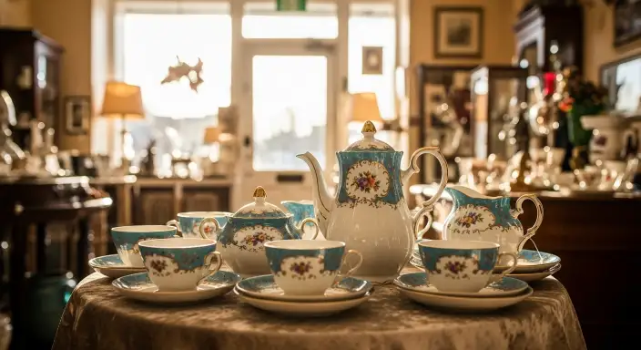 35 Stunning Garden Party Decorations to Inspire Your Celebration 19 Vintage Tea Set Displays