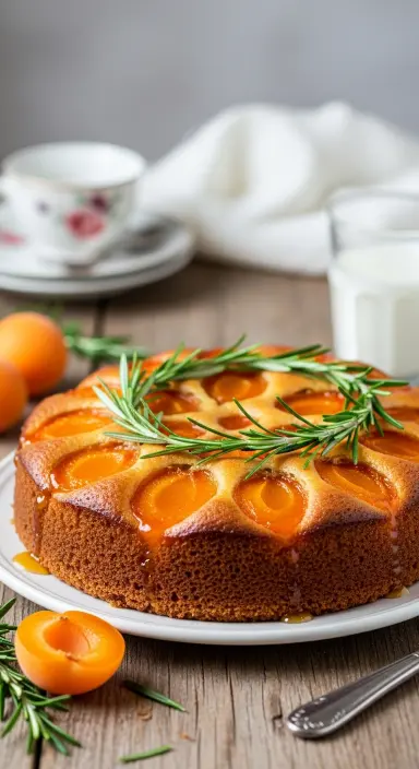25 Summer Cakes Ideas: Fresh, Vibrant Desserts to Brighten Your Season 22 Apricot Rosemary Cake