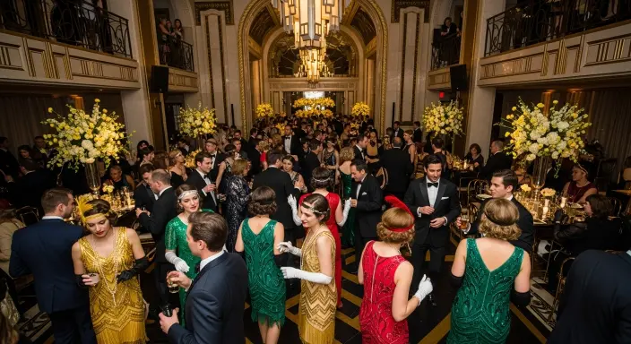 Top 10 Unique Party Themes for Every Style and Season 11 Art Deco Gatsby Gala (Any Season)
