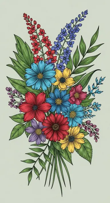 50 Stunning Flower Phone Wallpapers to Brighten Your Screen 45 Artistic Floral Line Drawing