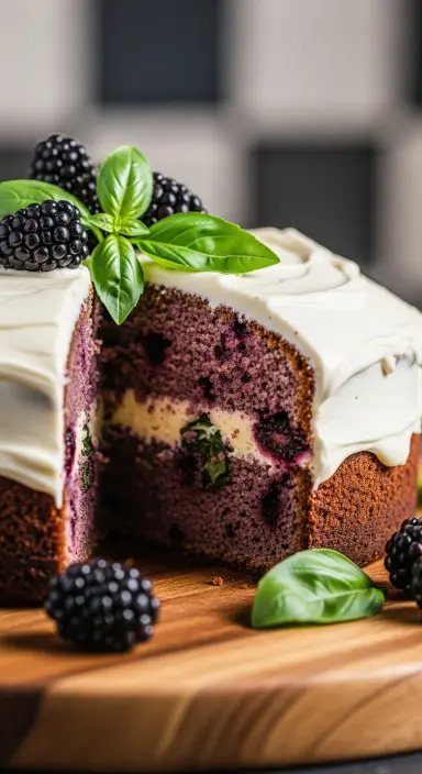 25 Summer Cakes Ideas: Fresh, Vibrant Desserts to Brighten Your Season 20 Blackberry Basil Cake