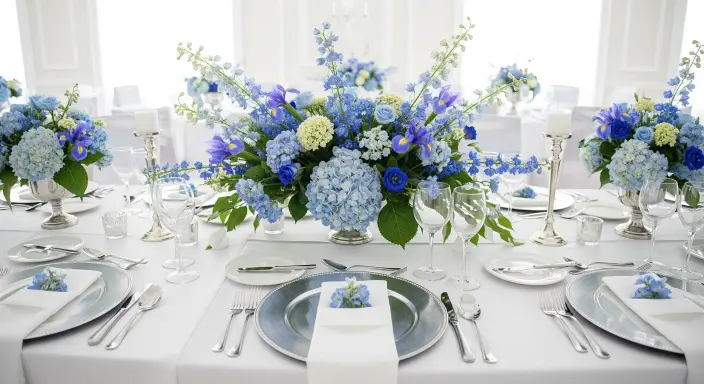Blue and White Weddings Flowers: A Dreamy Palette of Elegance 2 Blue Wedding Flowers