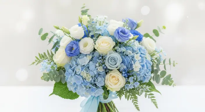 Blue and White Weddings Flowers: A Dreamy Palette of Elegance 1 Blue and White Weddings Flowers