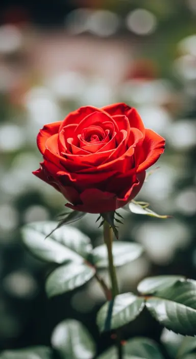 50 Stunning Flower Phone Wallpapers to Brighten Your Screen 4 Bold Red Rose in Focus