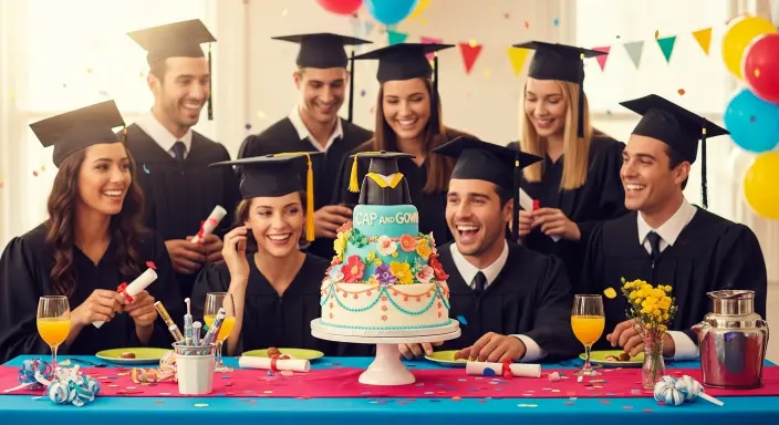 25 Creative Graduation Party Ideas for a Memorable Celebration 7 Cap and Gown Cake