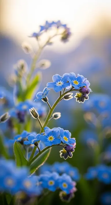 50 Stunning Flower Phone Wallpapers to Brighten Your Screen 55 Charming Forget-Me-Nots in Bloom