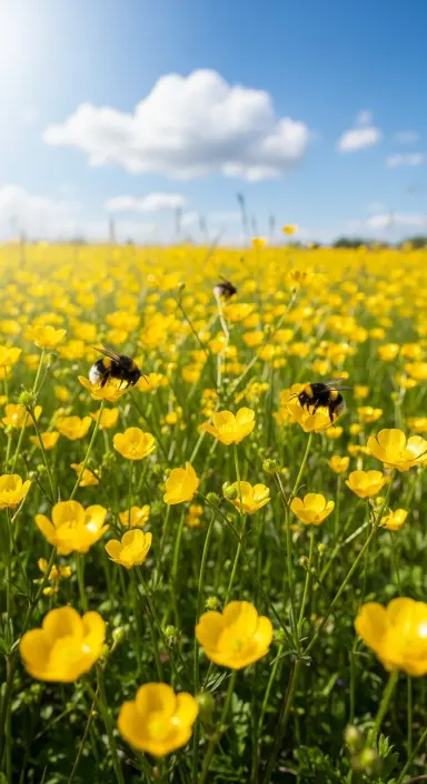 50 Stunning Flower Phone Wallpapers to Brighten Your Screen 66 Cheerful Buttercup Meadow