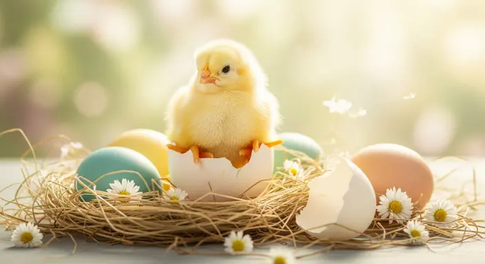 25 Cute Easter Wallpapers to Celebrate the Season 4 Chick Hatching Scene