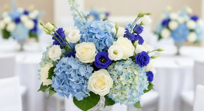 Blue and White Weddings Flowers: A Dreamy Palette of Elegance 4 Create a Balanced Color Ratio