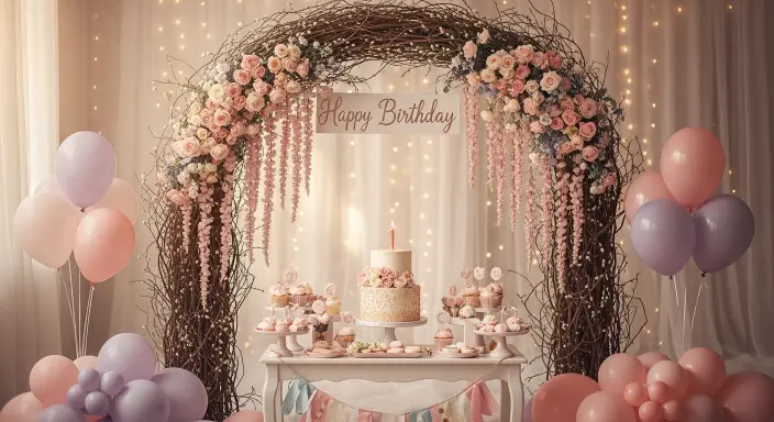 Magical First Birthday Girl Party: Ultimate Styling & Photography Guide 3 Create a Stunning Backdrop