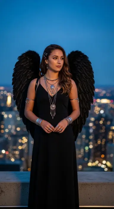 How to Rock a Black Dress Halloween Costume Transformations 5 Dark Angel