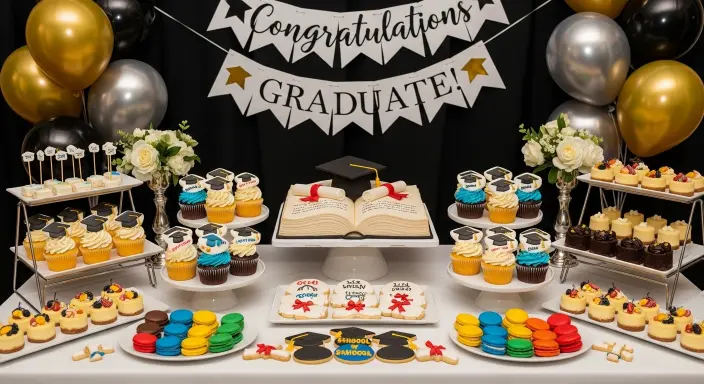 25 Creative Graduation Party Ideas for a Memorable Celebration 2 Diploma Dessert Table