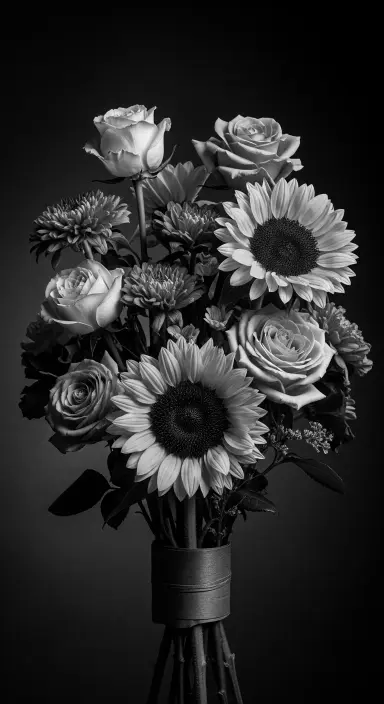 50 Stunning Flower Phone Wallpapers to Brighten Your Screen 30 Dramatic Black and White Flowers