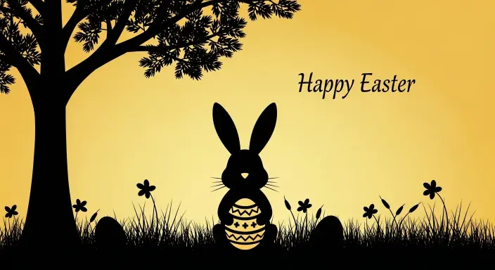 25 Cute Easter Wallpapers to Celebrate the Season 15 Easter Bunny Silhouette