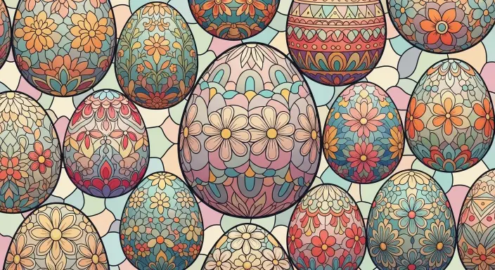 25 Cute Easter Wallpapers to Celebrate the Season 26 Easter Egg Mosaic