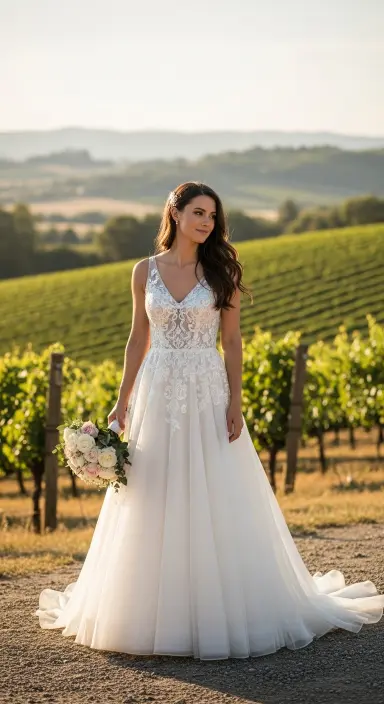35 Breathtaking Romantic Wedding Dresses for Your Dream Day 3 Elegant A-Line Silhouettes