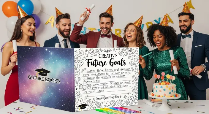 25 Creative Graduation Party Ideas for a Memorable Celebration 5 Future Goals Guest Book