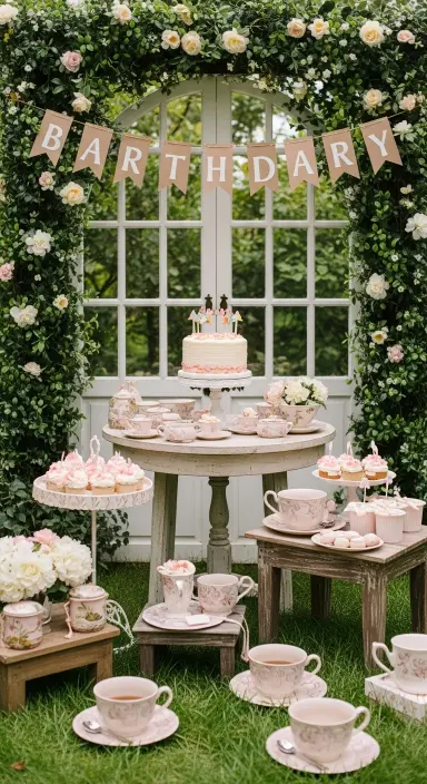 25 Delicious Tea Party Birthday Ideas to Wow Your Guests 13 Garden Tea Party Birthday Ideas