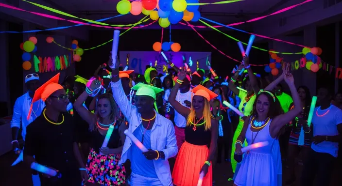 25 Creative Graduation Party Ideas for a Memorable Celebration 20 Glow-in-the-Dark Dance Party