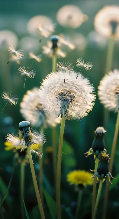 50 Stunning Flower Phone Wallpapers to Brighten Your Screen 46 Graceful Dandelions in the Breeze
