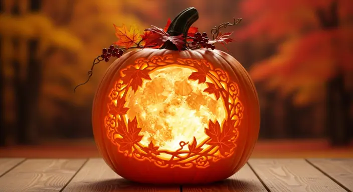 Elevate Your Table with a Stunning Pumpkin Centerpiece: 15 Gorgeous Fall Ideas 11 Harvest Moon Glow