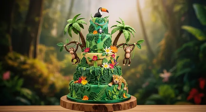 Jungle Theme Cake Ideas: Wild Celebrations Made Sweet 1 Jungle Theme Cake Ideas