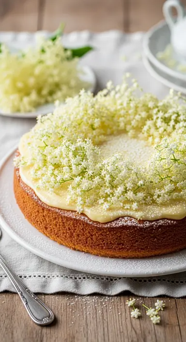 25 Summer Cakes Ideas: Fresh, Vibrant Desserts to Brighten Your Season 23 Lemon Elderflower Cake