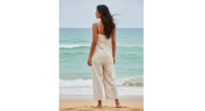 The Perfect Engagement Party Outfits: What to Wear for Every Style and Season 3 Linen Jumpsuit for Summer Beachside Vibes