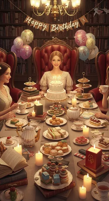 25 Delicious Tea Party Birthday Ideas to Wow Your Guests 14 Literary Tea Party Birthday Ideas