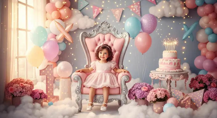 Magical First Birthday Girl Party: Ultimate Styling & Photography Guide 1 Magical First Birthday Girl Party